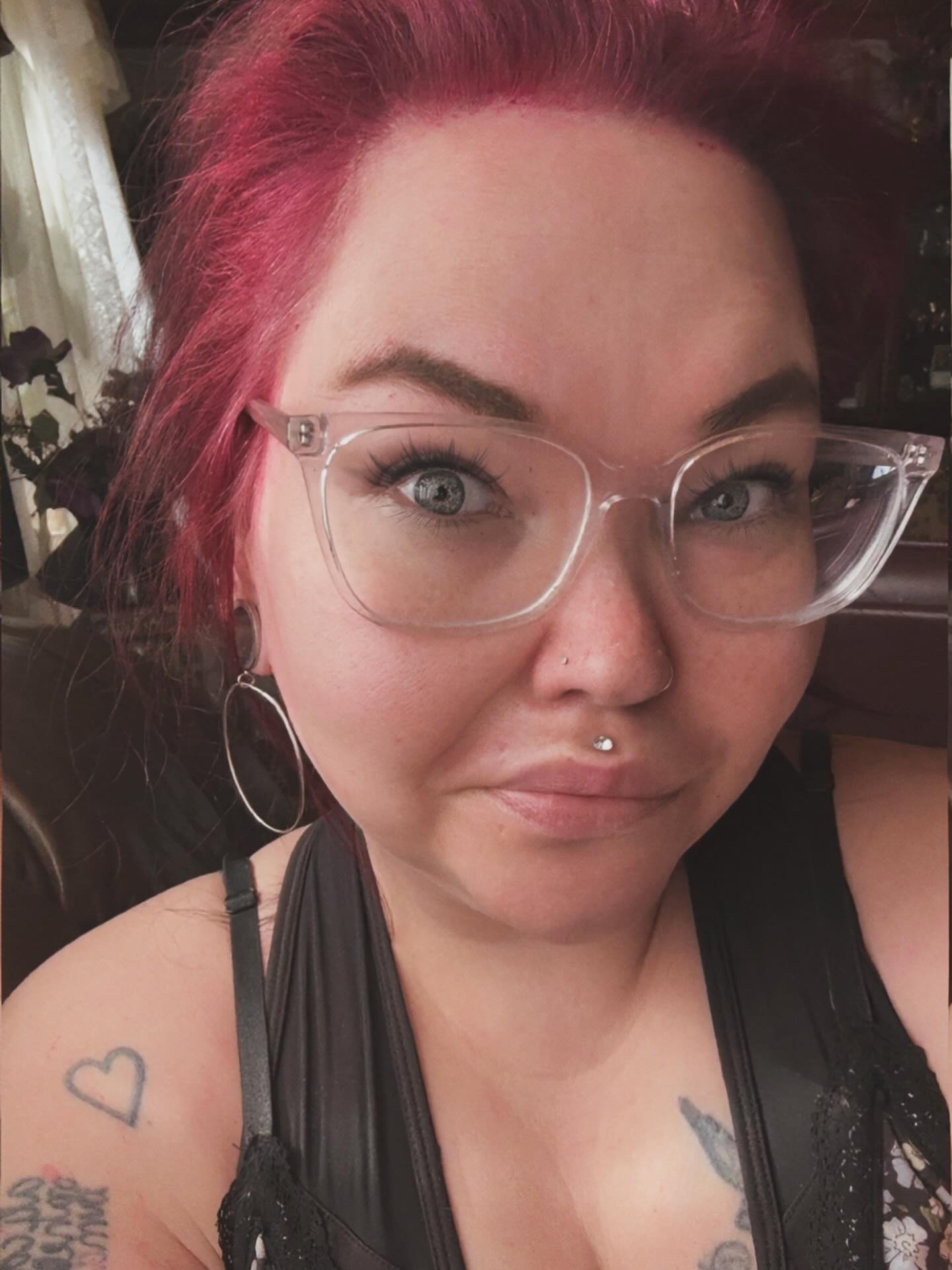 Färgade håret igår.