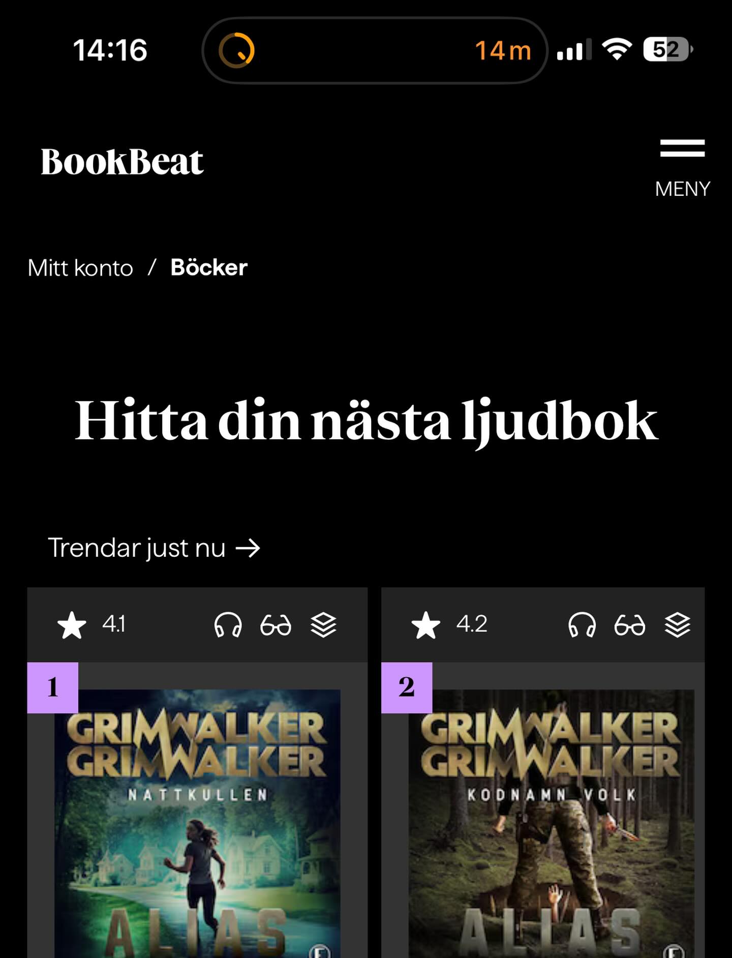 Nu blir det massa bokläsning! Tack till fina @beyourselfbypamela för kompiskod 🙏