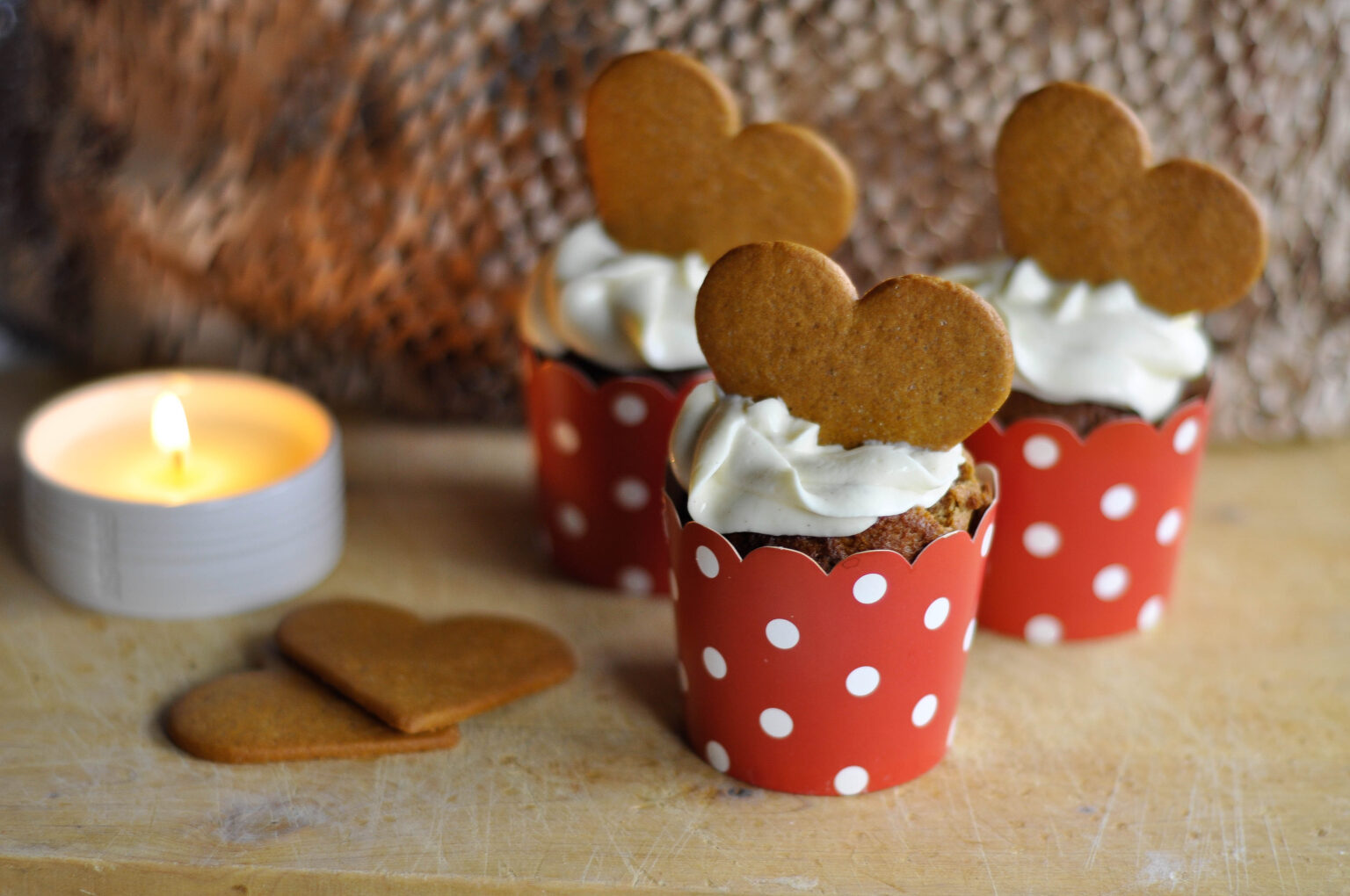 Recept – Pepparkakscupcakes